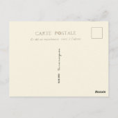 Blauwe vogel ontbreekt u Frans  Briefkaart (Achterkant)