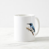 Blauwe Vogel op een Tak Koffiemok (Voorkant rechts)