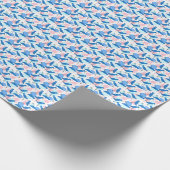 Blauwe Vogel Partij Cadeaupapier (Hoek)