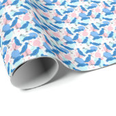 Blauwe Vogel Partij Cadeaupapier (Rol Hoek)
