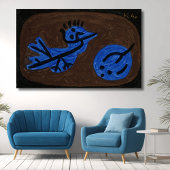 Blauwe vogel pompoen - Paul Klee 1939 Canvas Afdruk