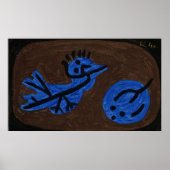 Blauwe vogel pompoen - Paul Klee 1939 Poster (Voorkant)