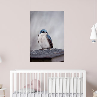 Blauwe Vogel Poster