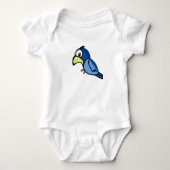Blauwe vogel romper (Voorkant)
