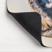 Blauwe vogel, Schuurzwaluw, Canadese fotografie Muismat (Hoek)