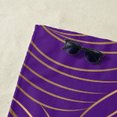 Blauwe Vogel Silhouet Zwart Raven Strandlaken (In situ)