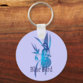 Blauwe vogel sleutelhanger (Voorkant)