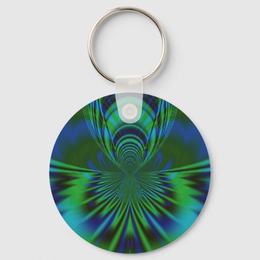 Blauwe Vogel Sleutelhanger (Voorkant)