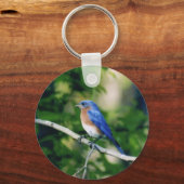 Blauwe vogel sleutelhanger (Voorkant)