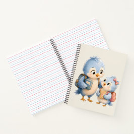 Blauwe Vogel Spiraal Journal Notitieboek