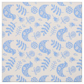 Blauwe vogel stof (Swatch)