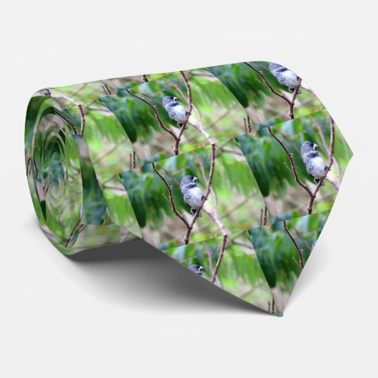 Blauwe vogel stropdas (Opgerold)