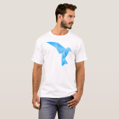 blauwe vogel t-shirt (Voorkant volledig)