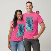 Blauwe vogel t-shirt (Unisex)