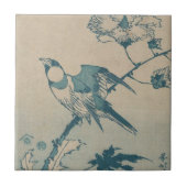 Blauwe vogel tegeltje (Voorkant)