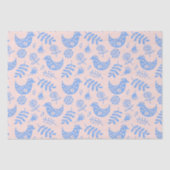 Blauwe vogel tissuepapier (Voorkant)