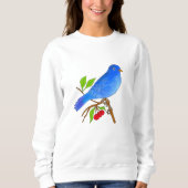 Blauwe vogel trui (Voorkant)
