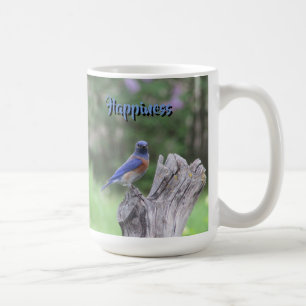 Blauwe vogel van geluk koffiemok