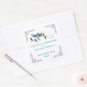 Blauwe vogel van geluk Sticker (Envelop)