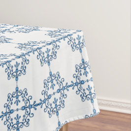 Blauwe vogel van gelukkige vleugelvogels patroon tafelkleed