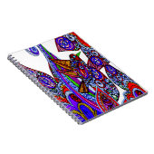 Blauwe vogel van het paradijse witte Notitieboek (Rechterzijde)