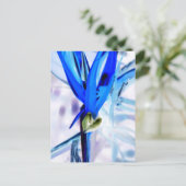 Blauwe vogel van Paradise Briefkaart (Staand voorkant)