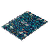  blauwe vogel van William Morris Notitieboek (Linkerzijde)