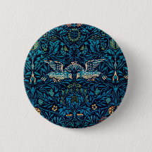  blauwe vogel van William Morris