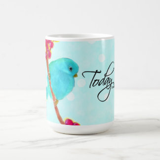 Blauwe Vogel - Vandaag is echt een goede dag! Koffiemok