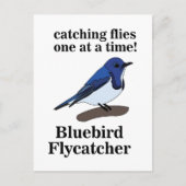 Blauwe Vogel Vogel Liefhebber Grappig Briefkaart (Voorkant)