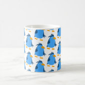 Blauwe vogel voor kinderen koffiemok (Center)