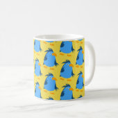 Blauwe vogel voor kinderen koffiemok (Voorkant rechts)