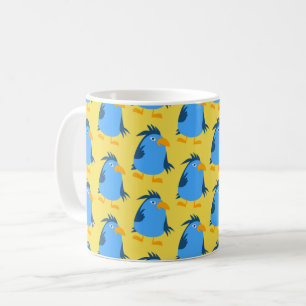 Blauwe vogel voor kinderen koffiemok