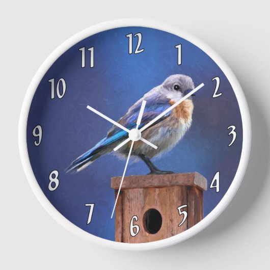 Blauwe Vogel (Vrouwelijk) Schilderij - Originele V (Voorkant)
