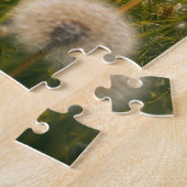 Blauwe Vogel Zingt in Zonneschijn Legpuzzel (Zijkant)