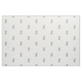Blauwe vogelafdrukverbinding stof (Fat Quarter)