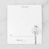 Blauwe vogelboom Hebreeuwse joodse plaatskaarten Plaatskaartje (Buitenkant ongevouwen)