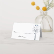 Blauwe vogelboom Hebreeuwse joodse plaatskaarten