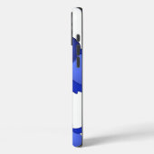 Blauwe vogelfamilie Case-Mate iPhone case (Achterkant / Links)