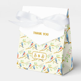 Blauwe Vogelhuisje Bedankdoosjes