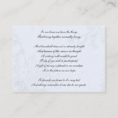 blauwe vogelkooi , liefdesvogels die goede kaarten (Achterkant)