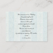 blauwe vogelkooi, love birds Gift registry Kaarten (Achterkant)