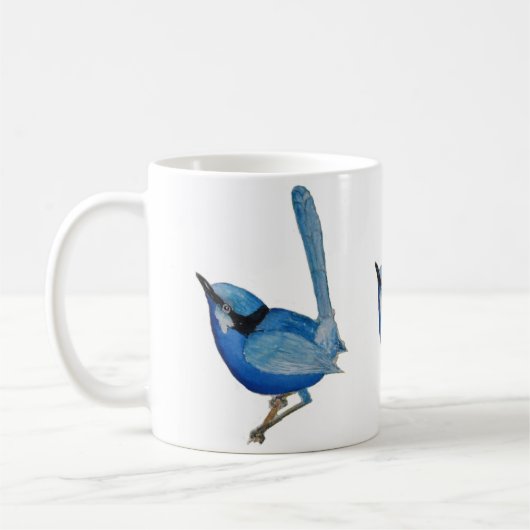 Blauwe vogelMok Koffiemok (Links)