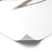 Blauwe vogelpest afdrukken poster (Hoek)