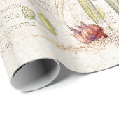 Blauwe vogelpest Daffodil Narcissus Flowers Cadeaupapier (Rol Hoek)