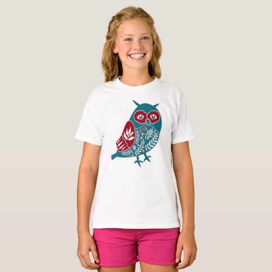 Blauwe vogelpest t-shirt (Voorkant volledig)