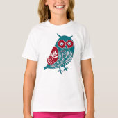 Blauwe vogelpest t-shirt (Voorkant)