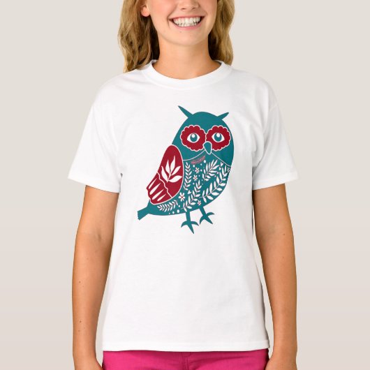 Blauwe  vogelpest t-shirt (Voorkant)
