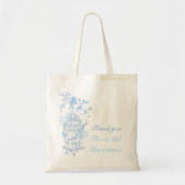 Blauwe vogelpestbloem Girl-tas Tote Bag (Voorkant)