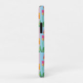 Blauwe vogelroze en blauwe bloemen Case-Mate iPhone case (Achterkant/rechts)